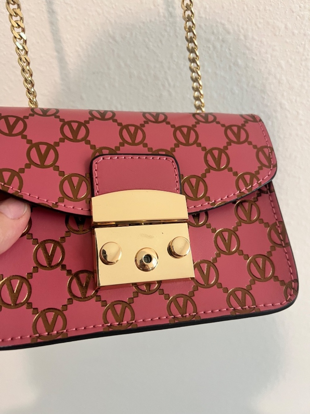 Valentino by Mario Valentino Bijou Monogram Leather Crossbody - Picture 12 of 16